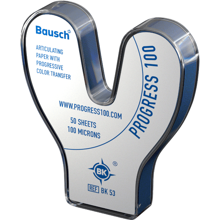 Bausch BK 53 - Articulatiepapier - Hoefijzer Blauw - 100 µ - (50 st.)-Bausch-Sordent