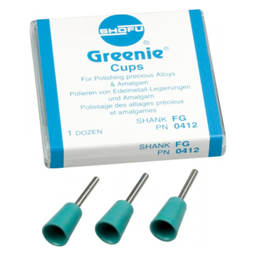 Shofu Greenie Polishing Cup FG 065 (12 st.)-Shofu-Sordent