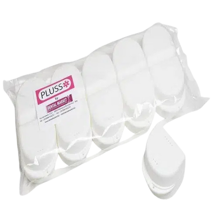 Orthobakje Gebitsbakje Groot (10 st.)-Praktijkbenodigheden-Dental Market-Wit-Sordent