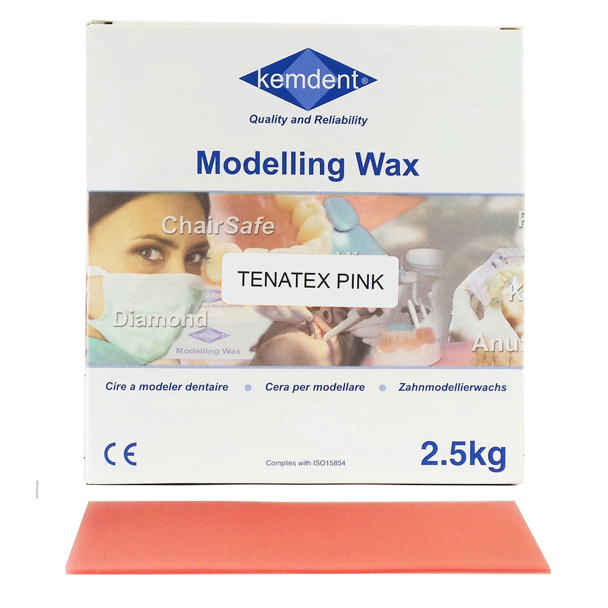 Kemdent Modelleerwas - Tenatex Was (Rood/Roze - 500/2500 g)-Kemdent-Sordent