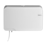QuartzLine Duo Toiletrol Dispenser Compact & Traditioneel – Wit/Zilver/Zwart-QuartzLine-Wit-Sordent