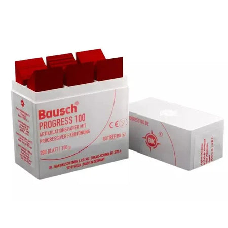Bausch BK 52 - Articulatiepapier - Dispenser Rood - 100 µ - (300 st.)-Bausch-Sordent