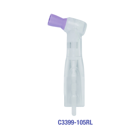 Premium Plus Disposable Prophy Angle 105° Clear Ribbed & Webbed-Premium Plus-Regular-Lavender-Sordent