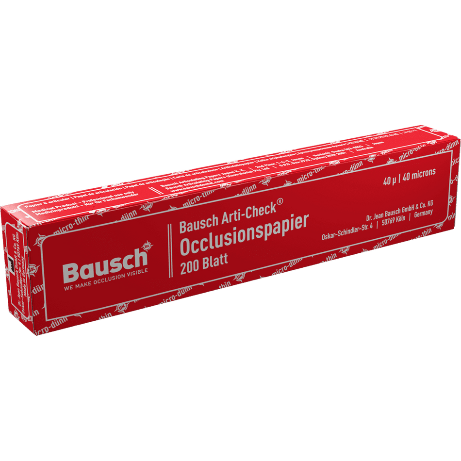 Bausch BK 10 - Arti-Check® Articulatie Boekje - Rood - 40μ - (200 st.)-Bausch-Sordent