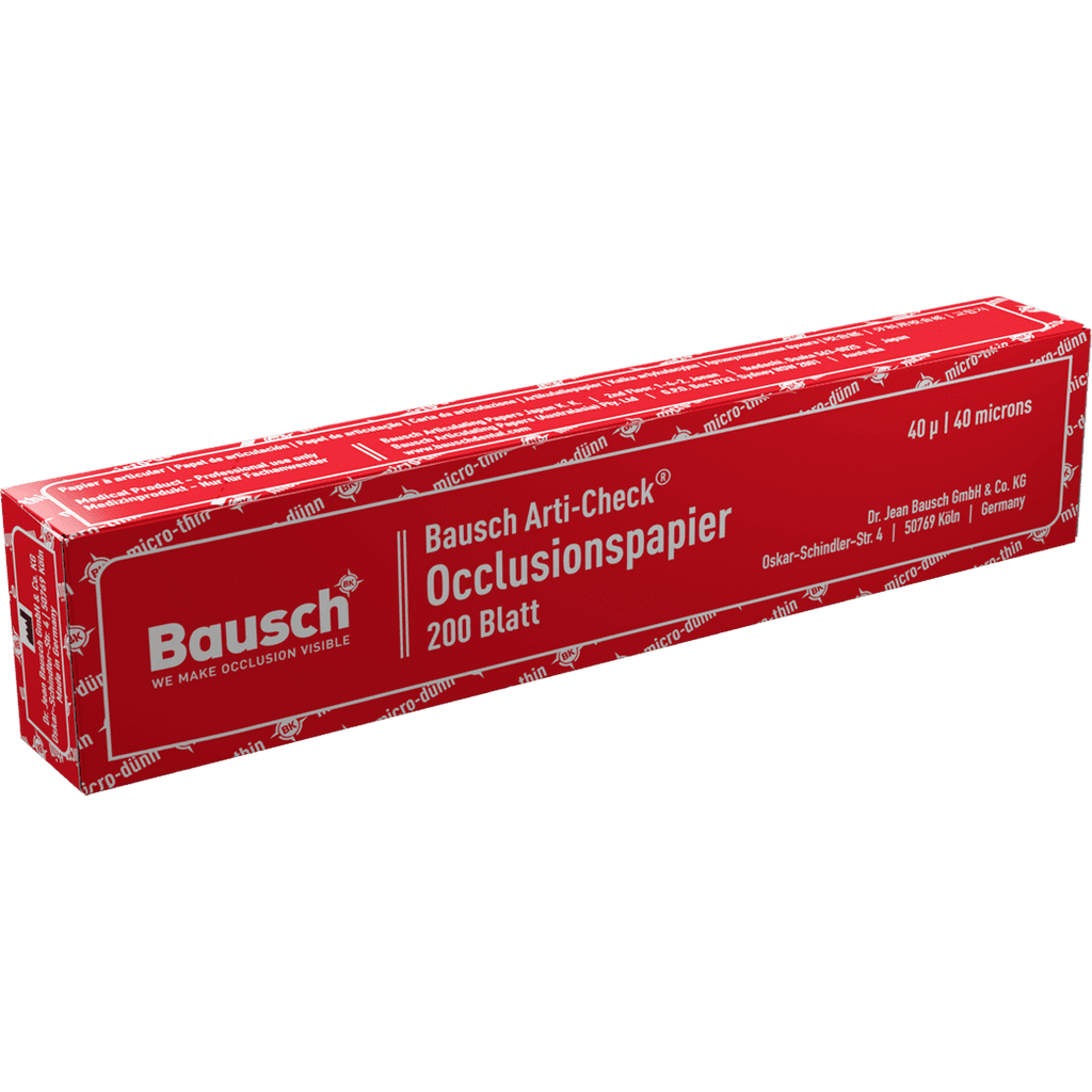 Bausch BK 10 - Arti-Check® Articulatie Boekje - Rood - 40μ - (200 st.)-Bausch-Sordent
