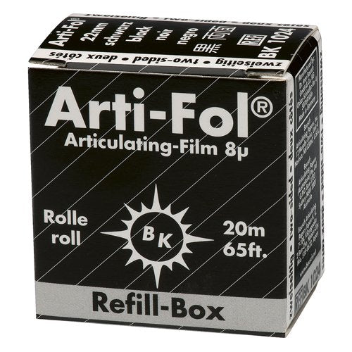 Bausch BK 1024 - Arti-Fol® Dubbelzijdig Zwart 22mm - 8 µ - (20 m)-Bausch-Sordent