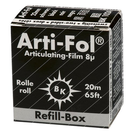 Bausch BK 1024 - Arti-Fol® Dubbelzijdig Zwart 22mm - 8 µ - (20 m)-Bausch-Sordent
