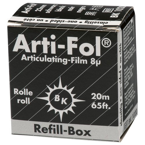 Bausch BK 1020 - Arti-Fol® Enkelzijdig Zwart 22mm - 8 µ - (20 m)-Bausch-Sordent